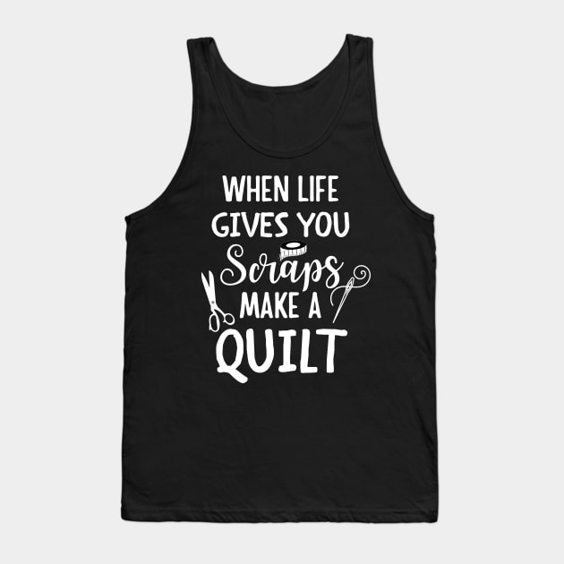 When life gives you scraps make a quilt Tank Top by Noureddine Ahmaymou 